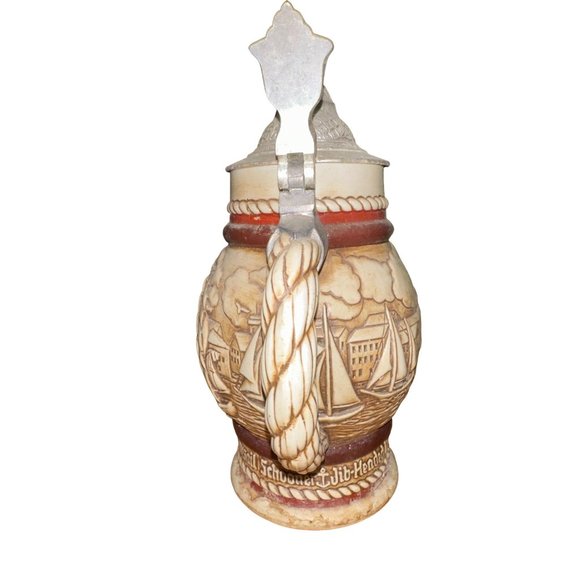 1977 Avon Handcrafted in Brazil Ships Beer Stein - Picture 2 of 4